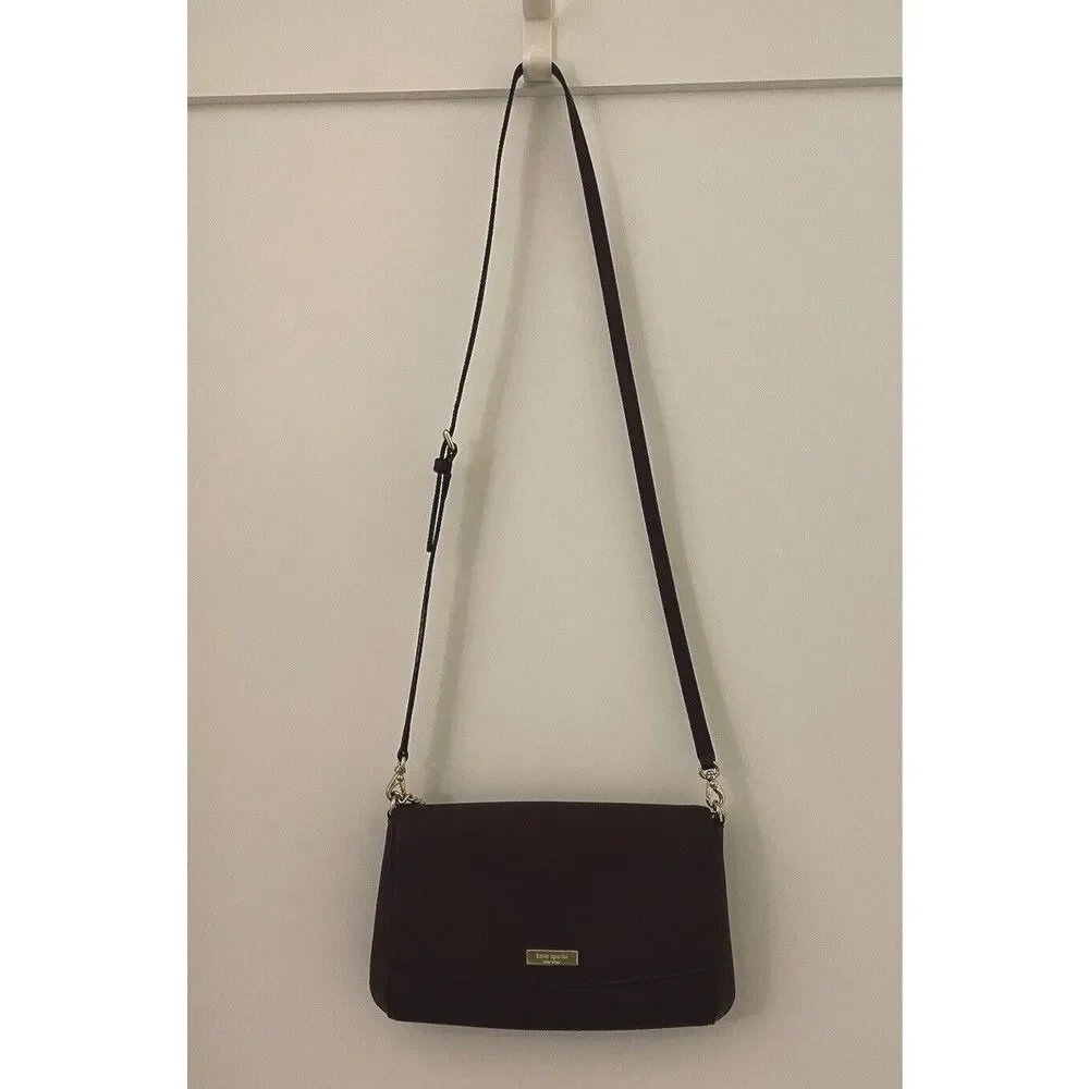 Kate Spade New York Mahogany Greer Laurel Way Leather Crossbody Bag